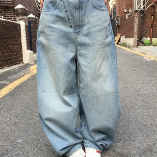 Studded Point Wide Snap Denim
