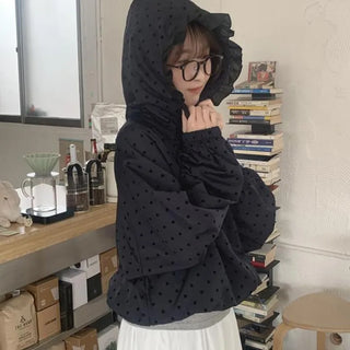 Tabi Dot Frill Windbreaker