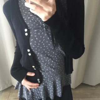 double-button cardigan