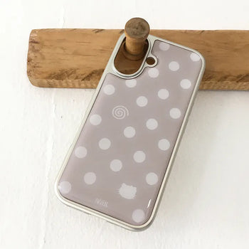 Going Dot Silver Epoxy iPhone Case