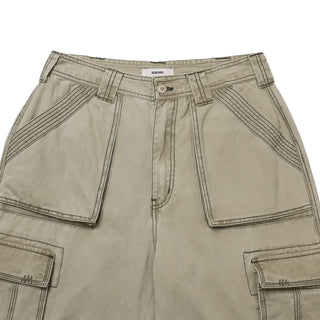 ✫ CAPO POCKET CARGO PANTS ✫ 2 CO Capo Multi Pocket Wide Pants Wide Jeans Cargo Pants Cargo