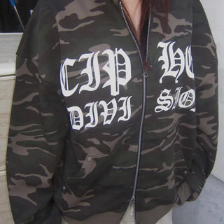 SIP CAMO ZIP UP HOODIE  Camo Zip-Up Hoodie