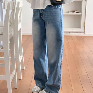 Medium Blue Wide Denim Pants