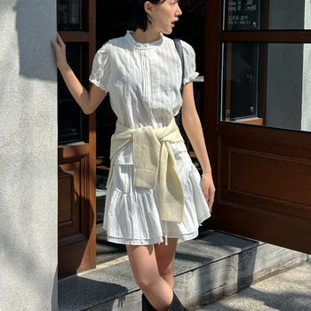 BEBE Shirred Mini Skirt