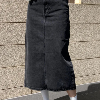 POST H denim skirt