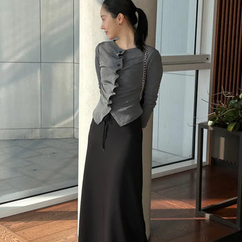 LAY Stretch Maxi Jersey Skirt