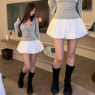 Melis balloon elastic skirt-pants