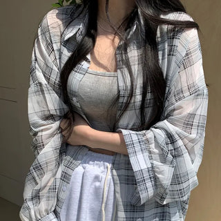 Heath Oversized Striped Check Shirt