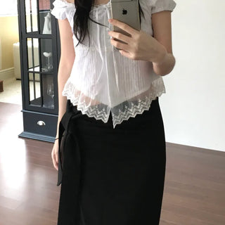 Hera Frill Blouse (2 colors)