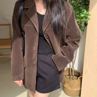 Roa Oversized Suede Blazer