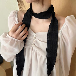Wrinkle Chiffon Scarf