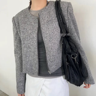 Ritz Tweed Zip-up Jacket