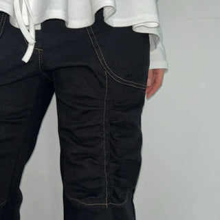 Swen Shirred Bootcut Pants