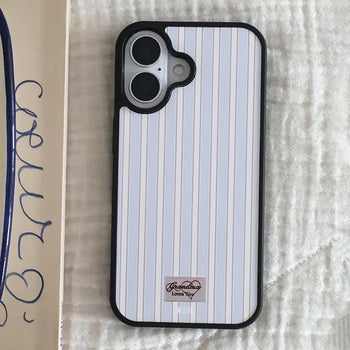 Lovely Stripe Patch Bumper iPhone Case