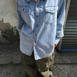 Owl Over Denim Shirt