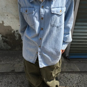 Owl Over Denim Shirt
