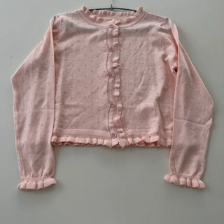 Strawberry Milk Punched Slim Cardigan