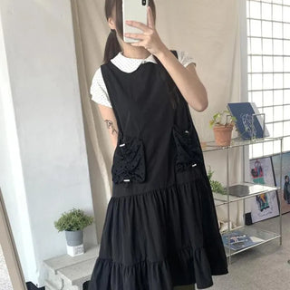 Nuri Ribbon Dot Long Dress