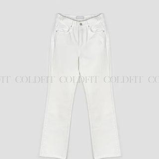 Straight Raw Denim Pants