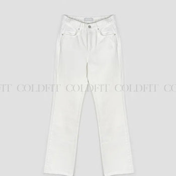 Straight Raw Denim Pants