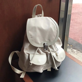 Two-pocket nylon backpack