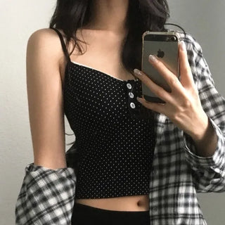 Dot sleeveless top