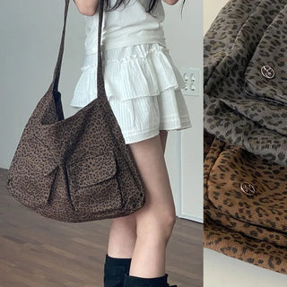 Bella Long Leopard Shoulder Crossbody Bag
