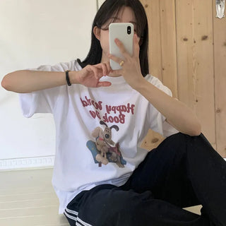 Summer Printed Short Sleeve T-shirt  Short Sleeve Tee