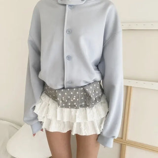 Ray Dot Tiered Skirt