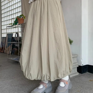 Print Pumpkin Long Skirt