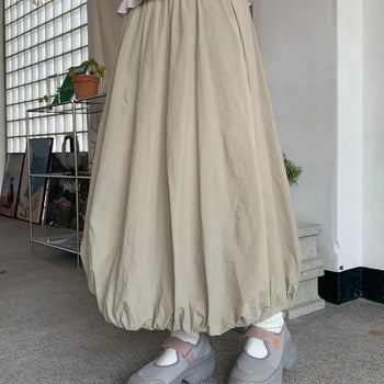 Print Pumpkin Long Skirt