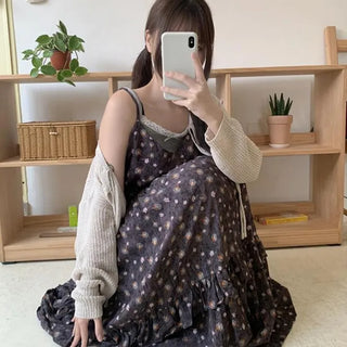 Bohemian floral long dress