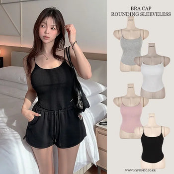 Crish Rounded Sleeveless [Built-in Volume Cap]