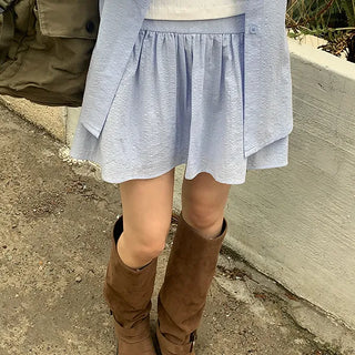 Prinnna Shirred Elastic Skirt