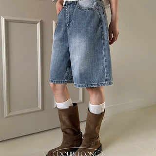 Wear Knee-length Bermuda Denim Pants