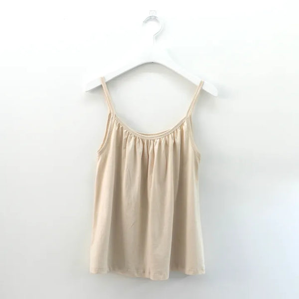shirring sleeveless