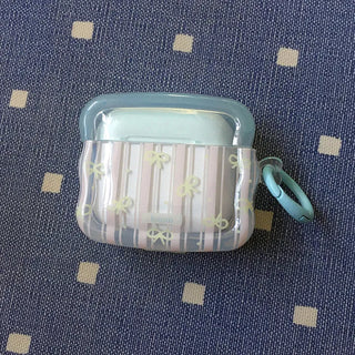 Dent Ribbon Pattern Stripe Color Block AirPods Case