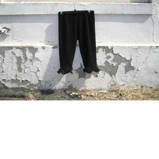 frill ribbed capri pt