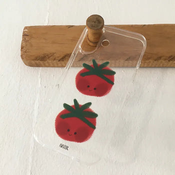 Two Tomatoes Transparent iPhone Case