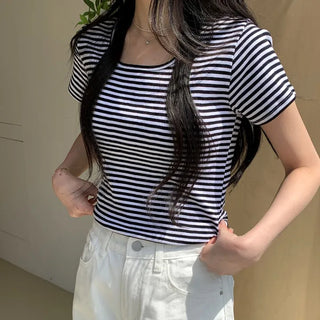 Frenchy Stripe Short Sleeve T-shirt