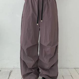 Crinkly Elastic Nylon Pants (3 colors)