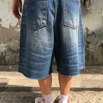 Sand Washed Bermuda Denim