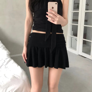 Dice Flare Mini Skirt (2 colors)