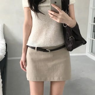 Vine Low-Rise Mini Skirt (4 colors)