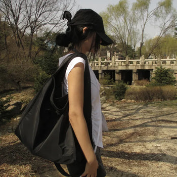 Nylon Big Big Cross Shoulder Bag (4 colors)