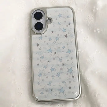 Tenteen Star Stripe Silver Epoxy iPhone Case