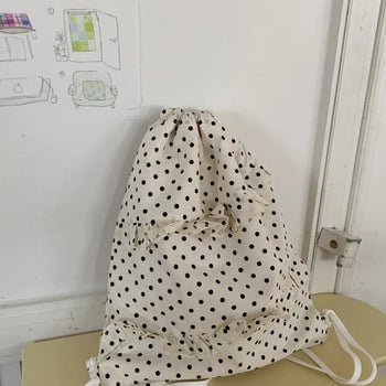 Dove String Dot Backpack