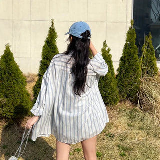 Sorry, oversized striped balloon shirt