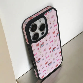 Funty Puppy Pink Bumper iPhone Case