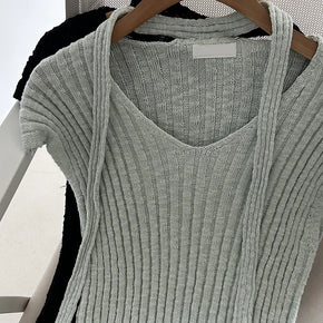 SLOW Halter Muffler Knit